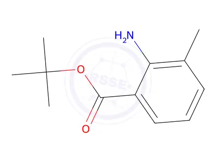 Chemical structure of tert-butyl 2-amino-3-methylbenzoate