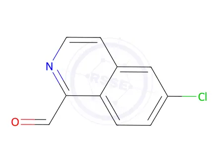 Chemical structure of 6-Chloroisoquinoline-1-carbaldehyde