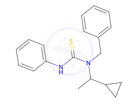 Chemical structure of 1-Benzyl-1-(1-cyclopropylethyl)-3-phenylthiourea