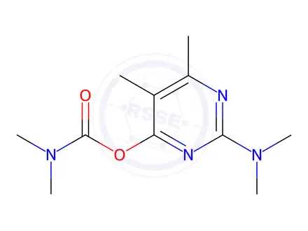 Chemical structure of Pirimicarb
