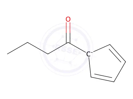 Chemical structure of Butyrylferrocene