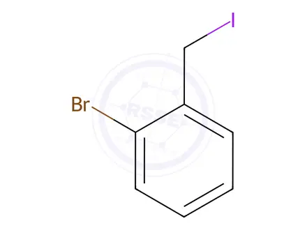 Chemical structure of Benzene, 1-bromo-2-(iodomethyl)-