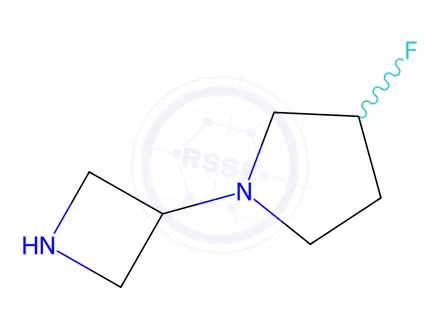 Chemical structure of 1-(Azetidin-3-yl)-3-fluoro-pyrrolidine