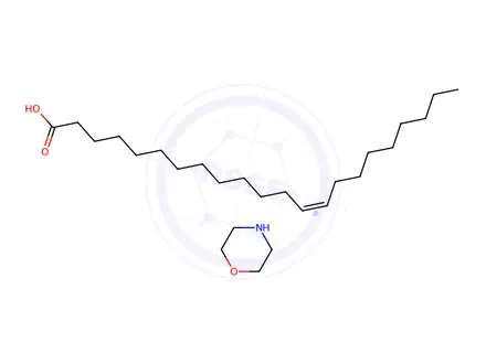 Chemical structure of (Z)-docos-13-enoic acid, compound with morpholine (1:1)