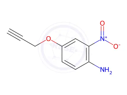 Chemical structure of 2-nitro-4-(prop-2-yn-1-yloxy)aniline