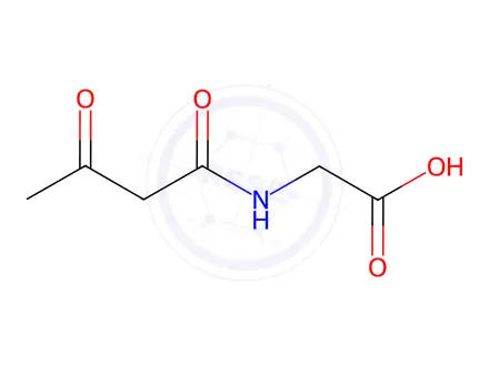 Chemical structure of (3-Oxobutanoyl)glycine