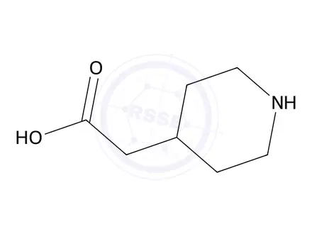 Chemical structure of 4-Piperidineacetic Acid