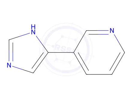 Chemical structure of 3-(1H-Imidazol-4-yl)pyridine