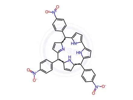Chemical structure of 5,10,15-Tris(4-nitrophenyl)corrole