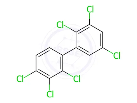 Chemical structure of 2,2',3,3',4,5'-Hexachlorobiphenyl