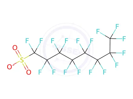 Chemical structure of Tetrabutylammonium heptadecafluorooctane sulfonate