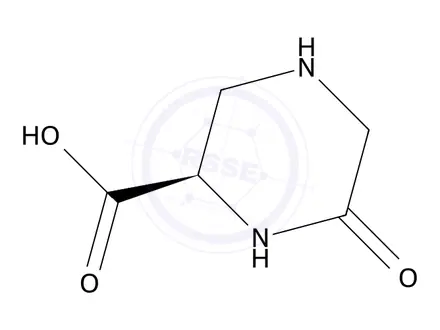 Chemical structure of (R)-6-Oxopiperazine-2-carboxylic acid