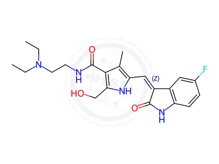 Chemical structure of 2-(Hydroxymethyl)-4-methyl Sunitinib