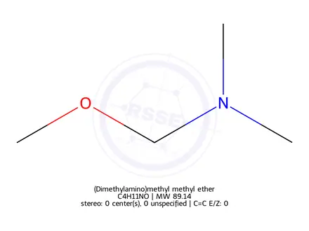 Chemical structure of (Dimethylamino)methyl methyl ether