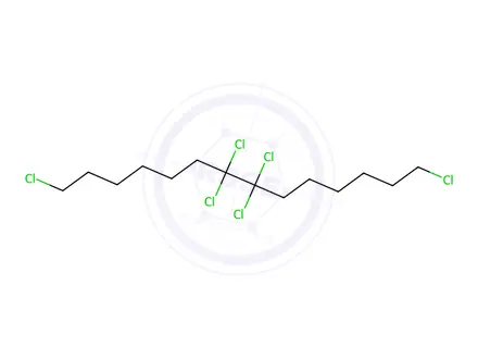 Chemical structure of 1,7,7,8,8,14-Hexachlorotetradecane