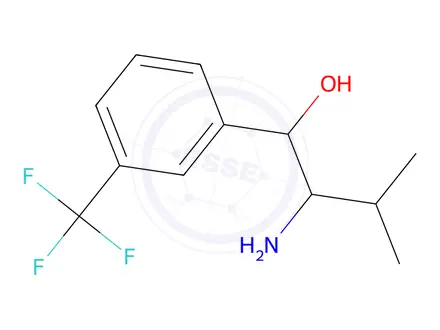 Chemical structure of 2-Amino-3-methyl-1-(3-(trifluoromethyl)phenyl)butan-1-ol