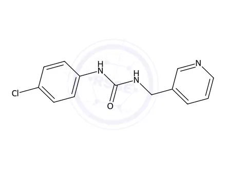 Chemical structure of 1-(4-Chlorophenyl)-3-(pyridin-3-ylmethyl)urea