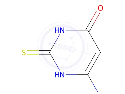 Chemical structure of 4-Amino-2-thiouracil