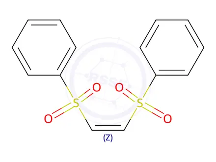 Chemical structure of (Z)-1,2-Bis(phenylsulfonyl)ethene