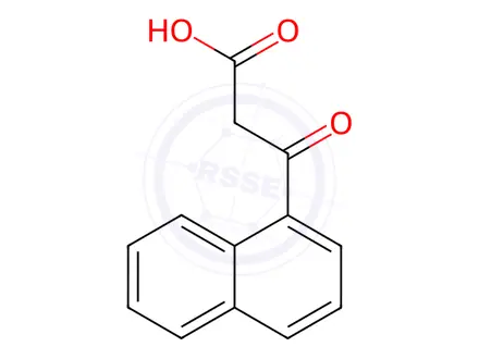 Chemical structure of 3-(Naphthalen-1-yl)-3-oxopropanoic acid