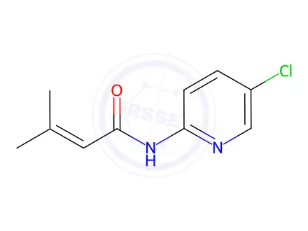 Chemical structure of n-(5-Chloropyridin-2-yl)-3-methylbut-2-enamide