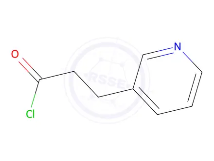 Chemical structure of 3-(Pyridin-3-yl)propanoyl chloride