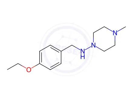 Chemical structure of n-(4-Ethoxybenzyl)-4-methylpiperazin-1-amine