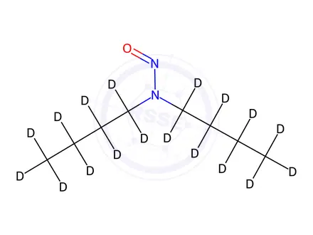 Chemical structure of N-Nitroso-di-n-butylamine-[D18]