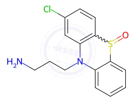 Chemical structure of DiNor Chlorpromazine Sulfoxide(Didemethylchlorpromazine sulfoxide)
