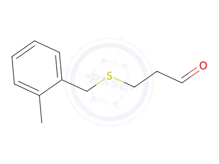 Chemical structure of 3-((2-Methylbenzyl)thio)propanal