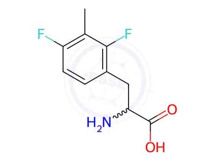Chemical structure of Phenylalanine, 2,4-difluoro-3-methyl-
