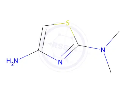 Chemical structure of N2,N2-dimethylthiazole-2,4-diamine hydrochloride