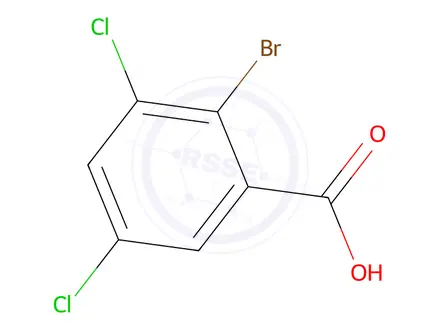 Chemical structure of 2-Bromo-3,5-dichloro-benzoic acid
