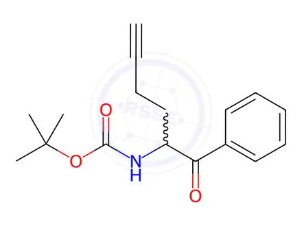 Chemical structure of tert-Butyl (1-oxo-1-phenylhex-5-yn-2-yl)carbamate