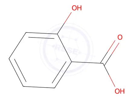 Chemical structure of Acidum salicylicum