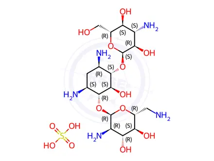 Chemical structure of Kanamycin Sulfate Impurity 2 (Kanamycin B Sulfate)