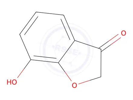 Chemical structure of 7-Hydroxy-3(2H)-benzofuranone