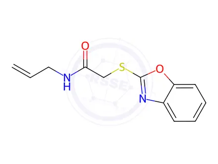 Chemical structure of n-Allyl-2-(benzo[d]oxazol-2-ylthio)acetamide