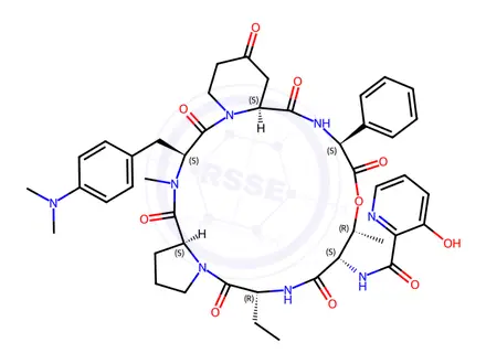 Chemical structure of Pristinamycin IA (3131-03-1)