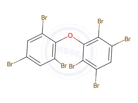 Chemical structure of 2,2',3,4',5,6,6'-Heptabromodiphenyl ether