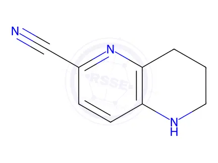 Chemical structure of 5,6,7,8-Tetrahydro-1,5-naphthyridine-2-carbonitrile