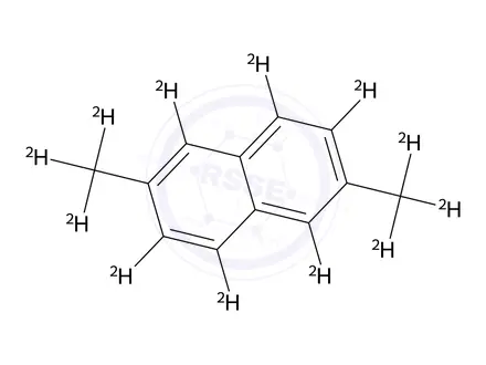 Chemical structure of 2,6-Dimethylnaphthalene-d12