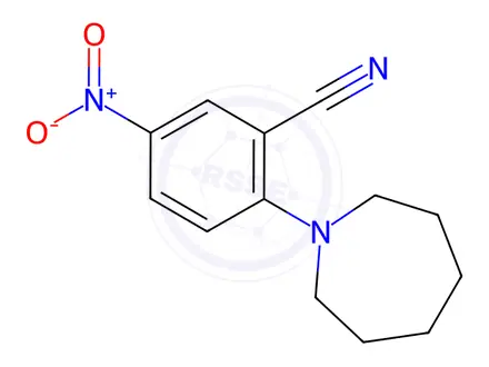 Chemical structure of 2-Azepan-1-yl-5-nitrobenzonitrile