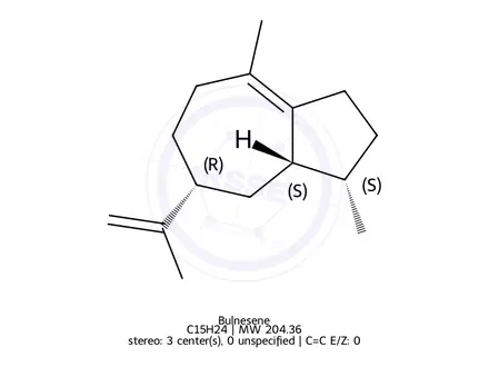 Chemical structure of α-Bulnesene
