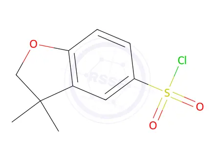 Chemical structure of 3,3-Dimethyl-2,3-dihydrobenzofuran-5-sulfonyl chloride