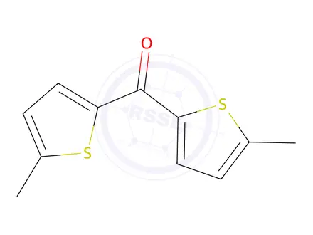 Chemical structure of Bis(5-methylthiophen-2-yl)methanone
