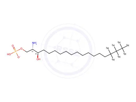 Chemical structure of Sphinganine-1-Phosphate-d7