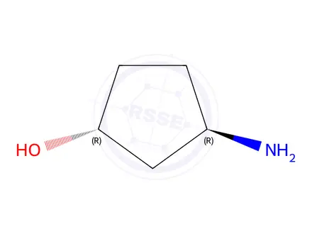 Chemical structure of (1R,3R)-3-aminocyclopentanol