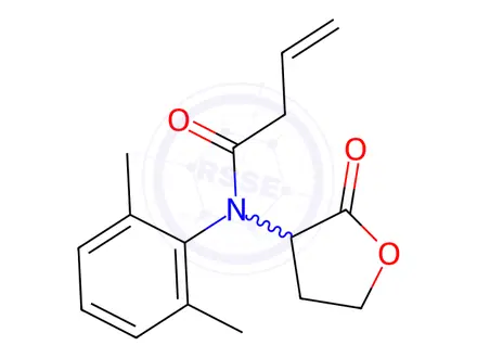 Chemical structure of N-(2,6-Dimethylphenyl)-N-(2-oxotetrahydrofuran-3-yl)but-3-enamide