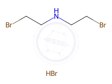 Chemical structure of Bis (2-bromoethyl) amine hydrobromide